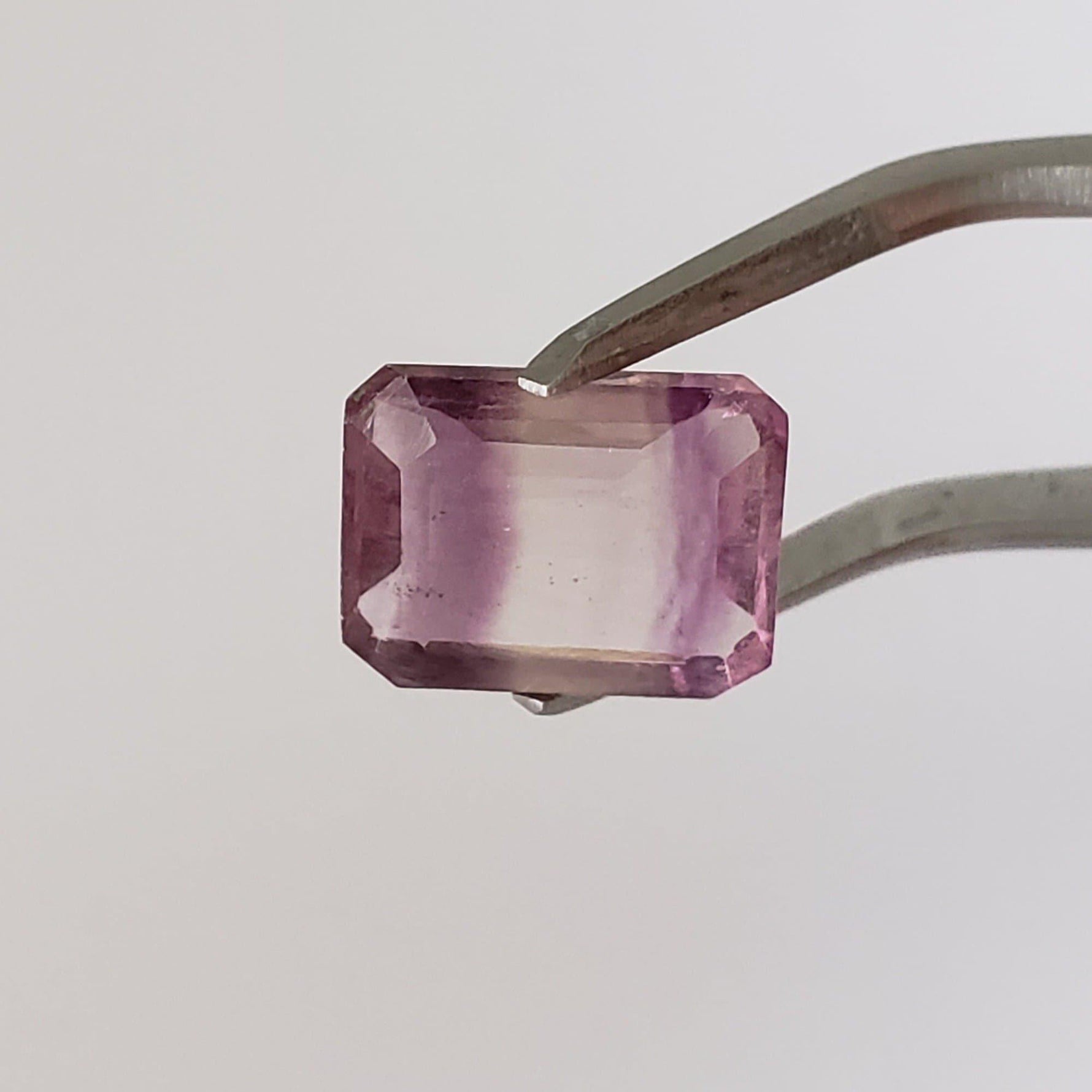 Fluorite | Octagon Cut | Bi-Color Pink | 11x8.9mm 4.83ct