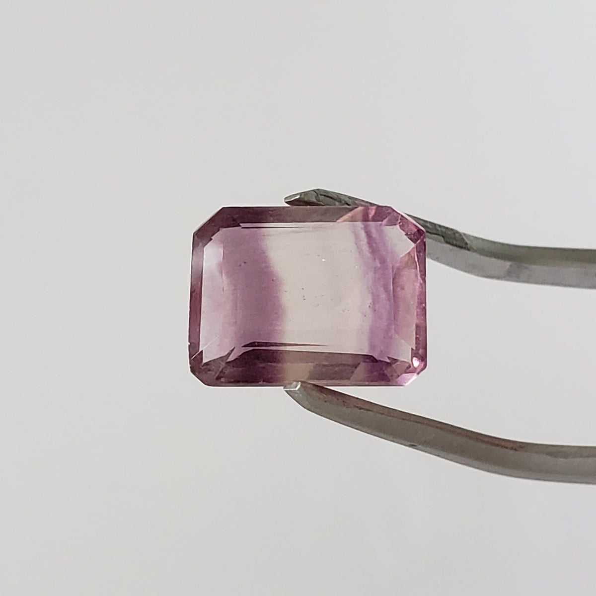 Fluorite | Octagon Cut | Bi-Color Pink | 11x8.9mm 4.83ct