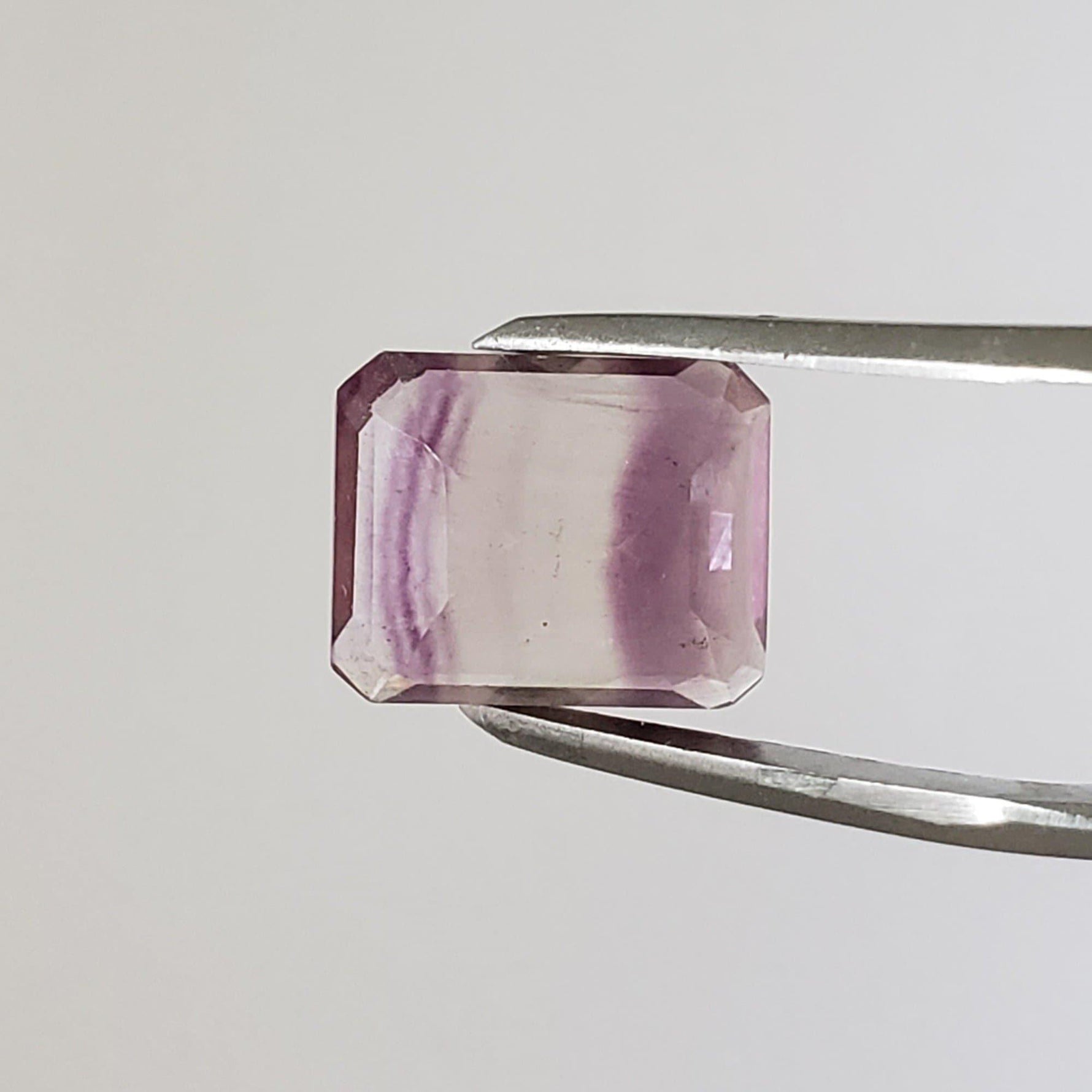 Fluorite | Octagon Cut | Bi-Color Pink | 11x8.9mm 4.83ct