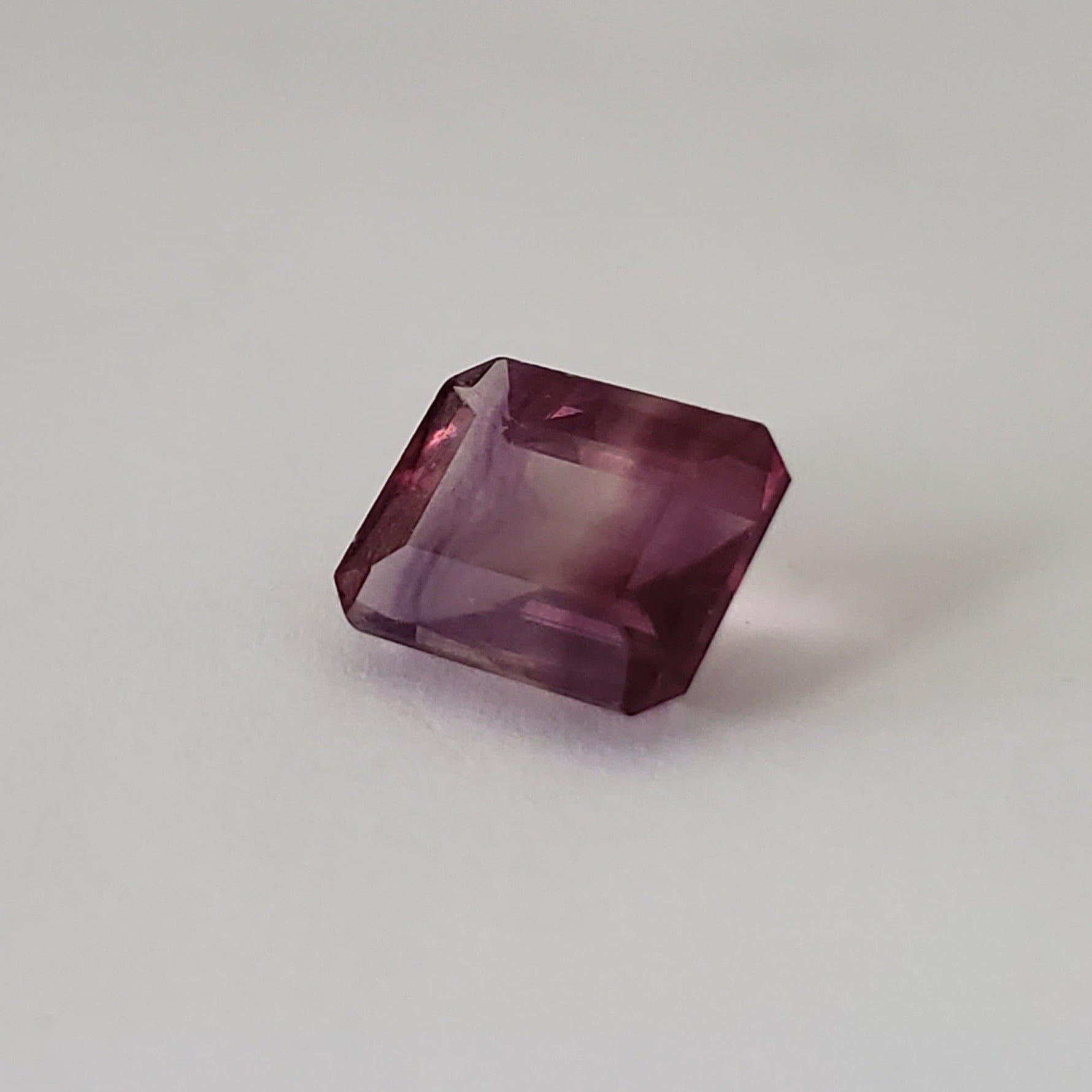 Fluorite | Octagon Cut | Bi-Color Purple | 12x9.8mm 6.7ct