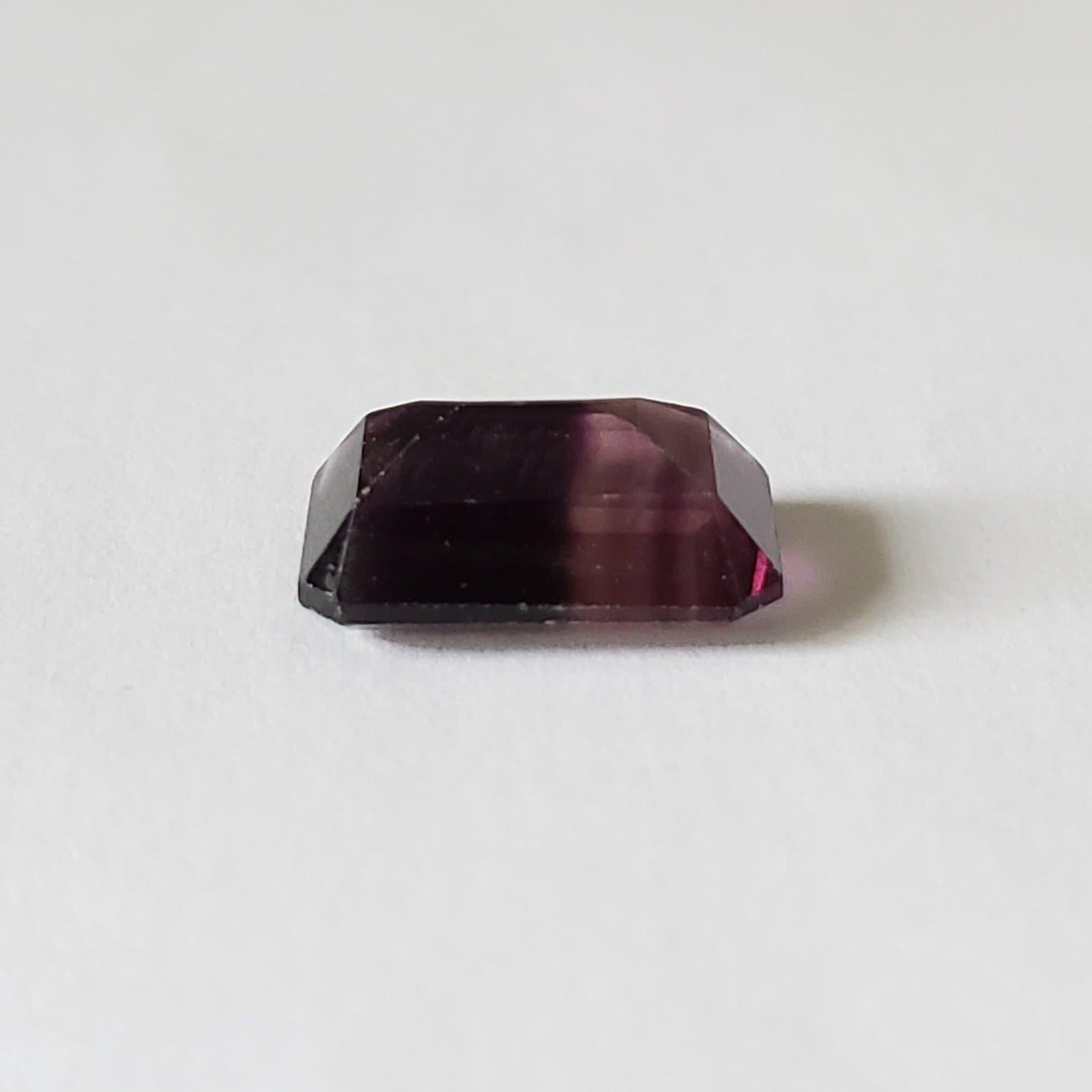 Fluorite | Octagon Cut | Bi-Color Purple | 13.8x9.8mm 7.5ct