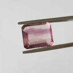 Fluorite | Octagon Cut | Bi-Color Siberian Pink | 11x9mm 4.72ct