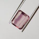 Fluorite | Octagon Cut | Bi-Color Siberian Pink | 11x9mm 4.72ct