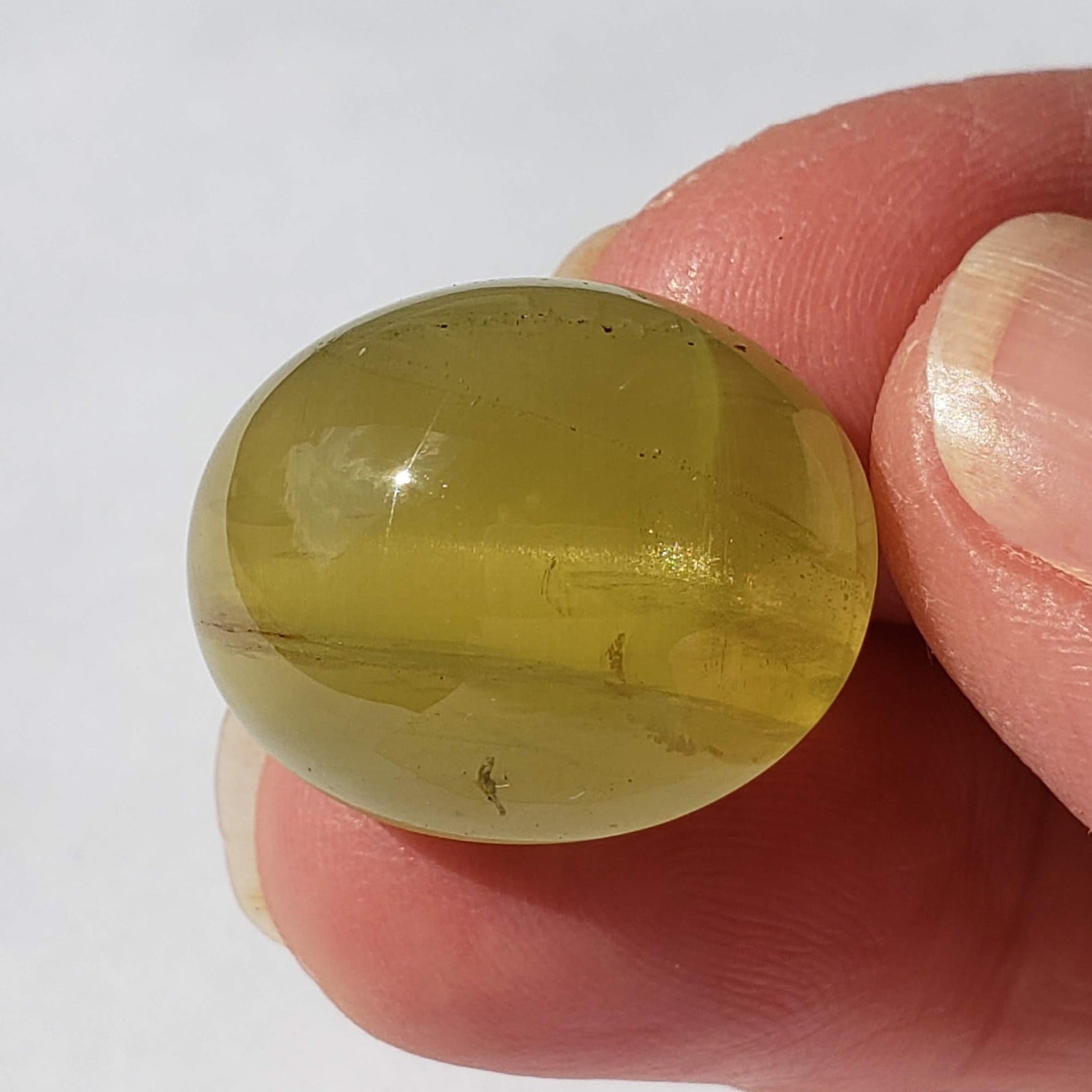  Golden Beryl Cats Eye | Oval Cabochon | 22x18mm 37.22ct 