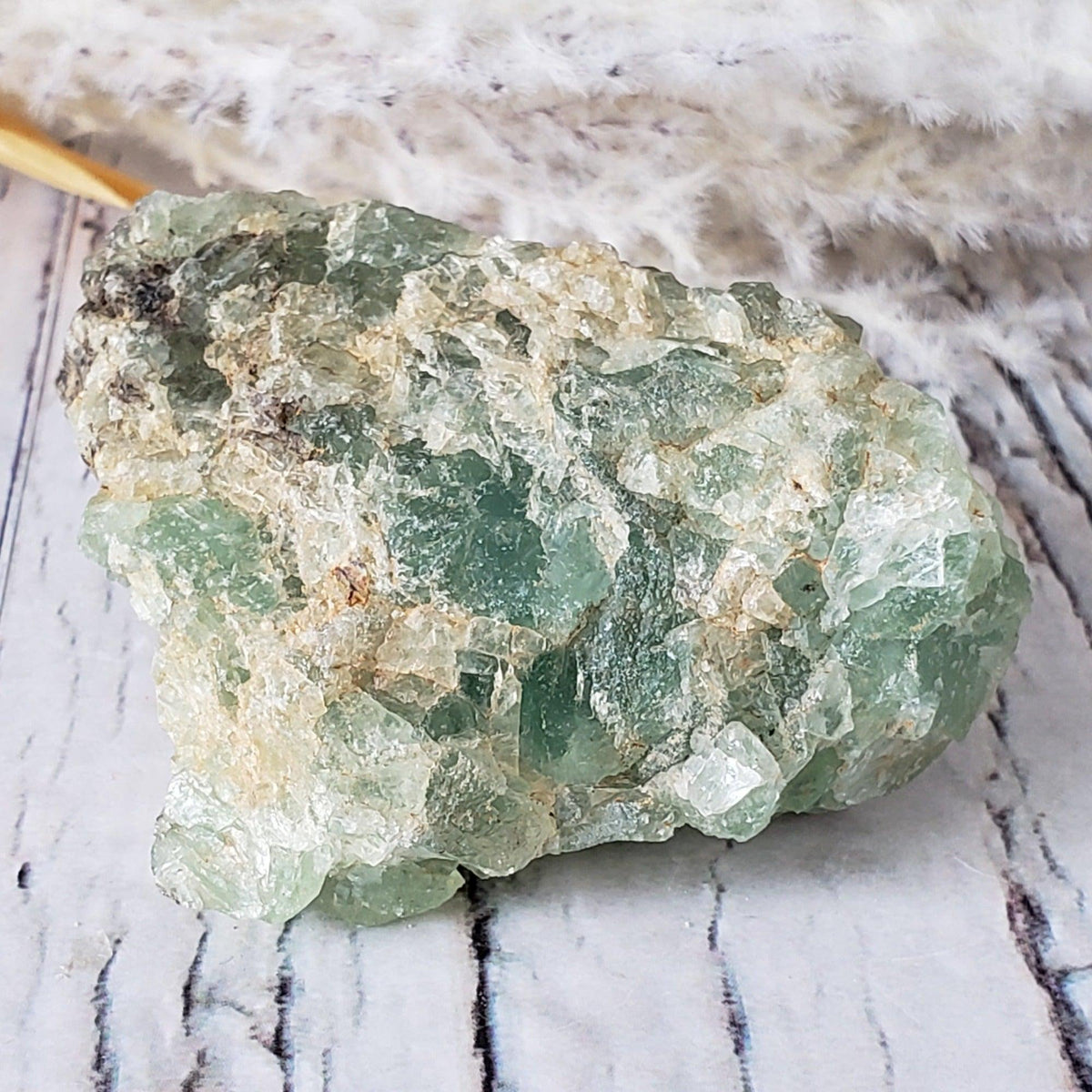  Green Fluorite Crystals on Matrix 107 Grams from Felix Mine, CA 