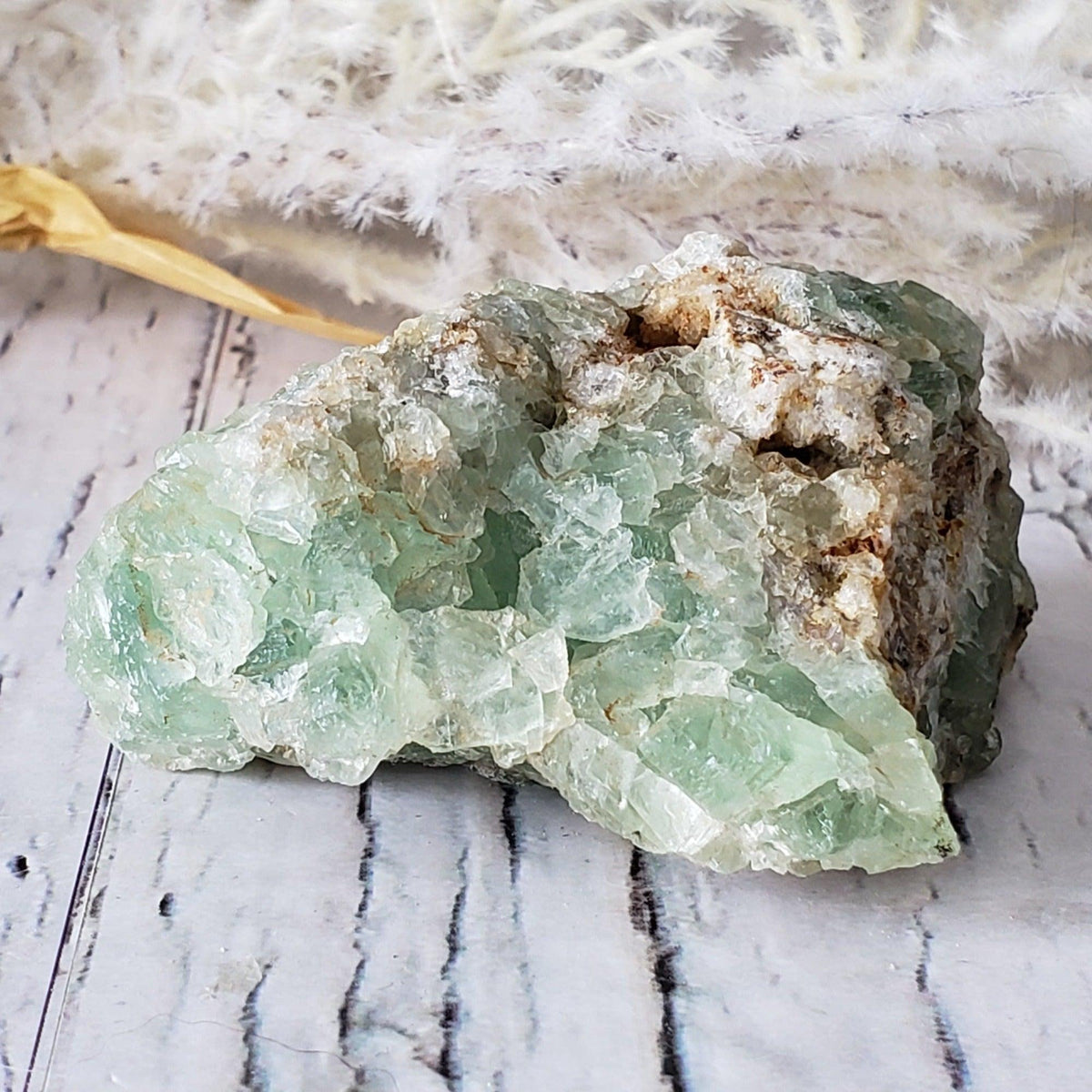  Green Fluorite Crystals on Matrix 107 Grams from Felix Mine, CA 