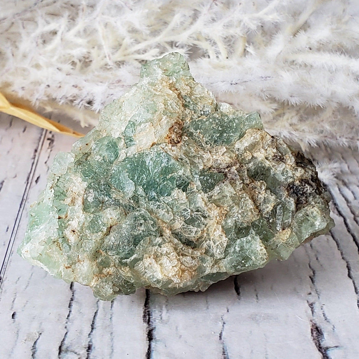  Green Fluorite Crystals on Matrix 107 Grams from Felix Mine, CA 