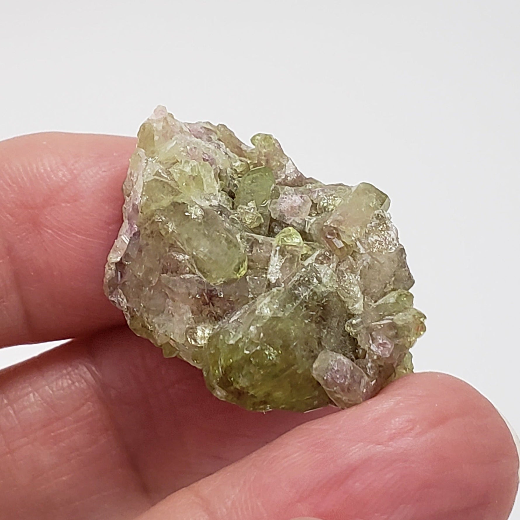  Green Vesuvianite Crystal 16.8 Gr from Quebec 