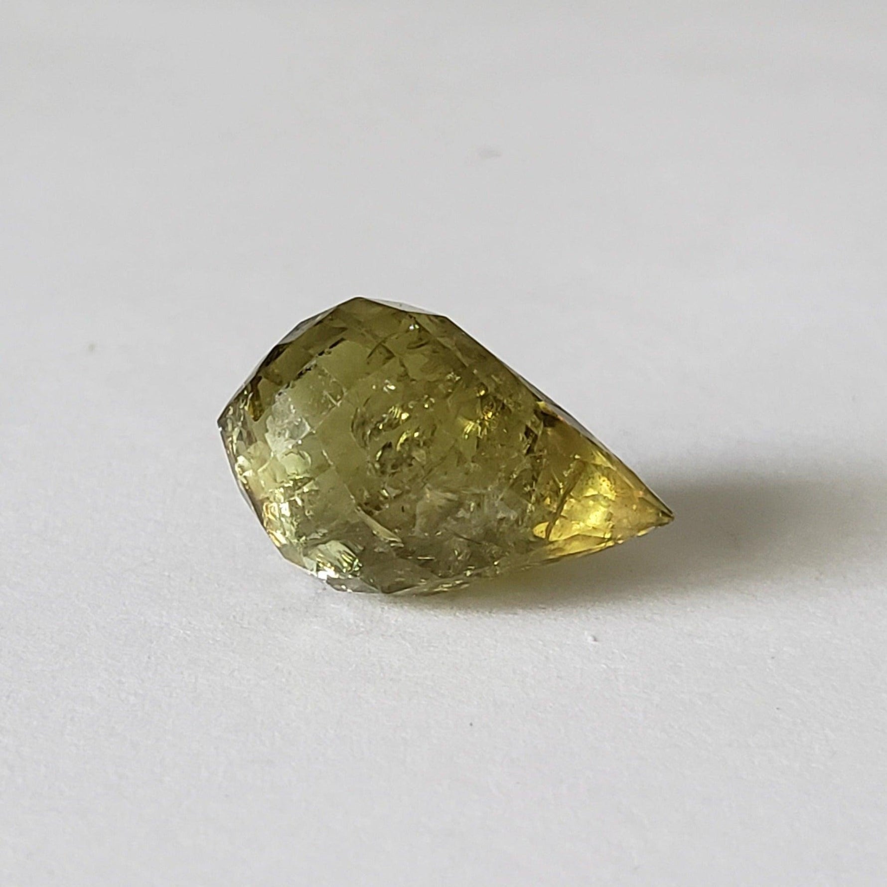 Grossular Mali Garnet | Briolette | Lime Green | 17x11mm 14.23ct