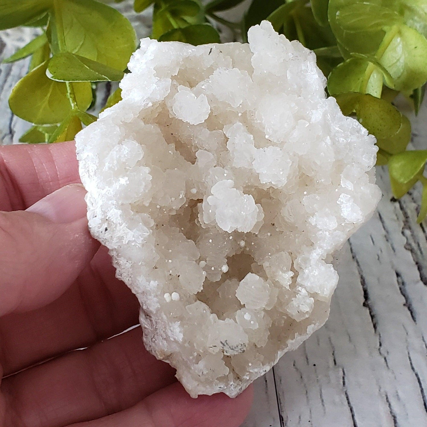 Gyrolite on Prehnite Crystal Cluster | 111 grams | Mumbai, India