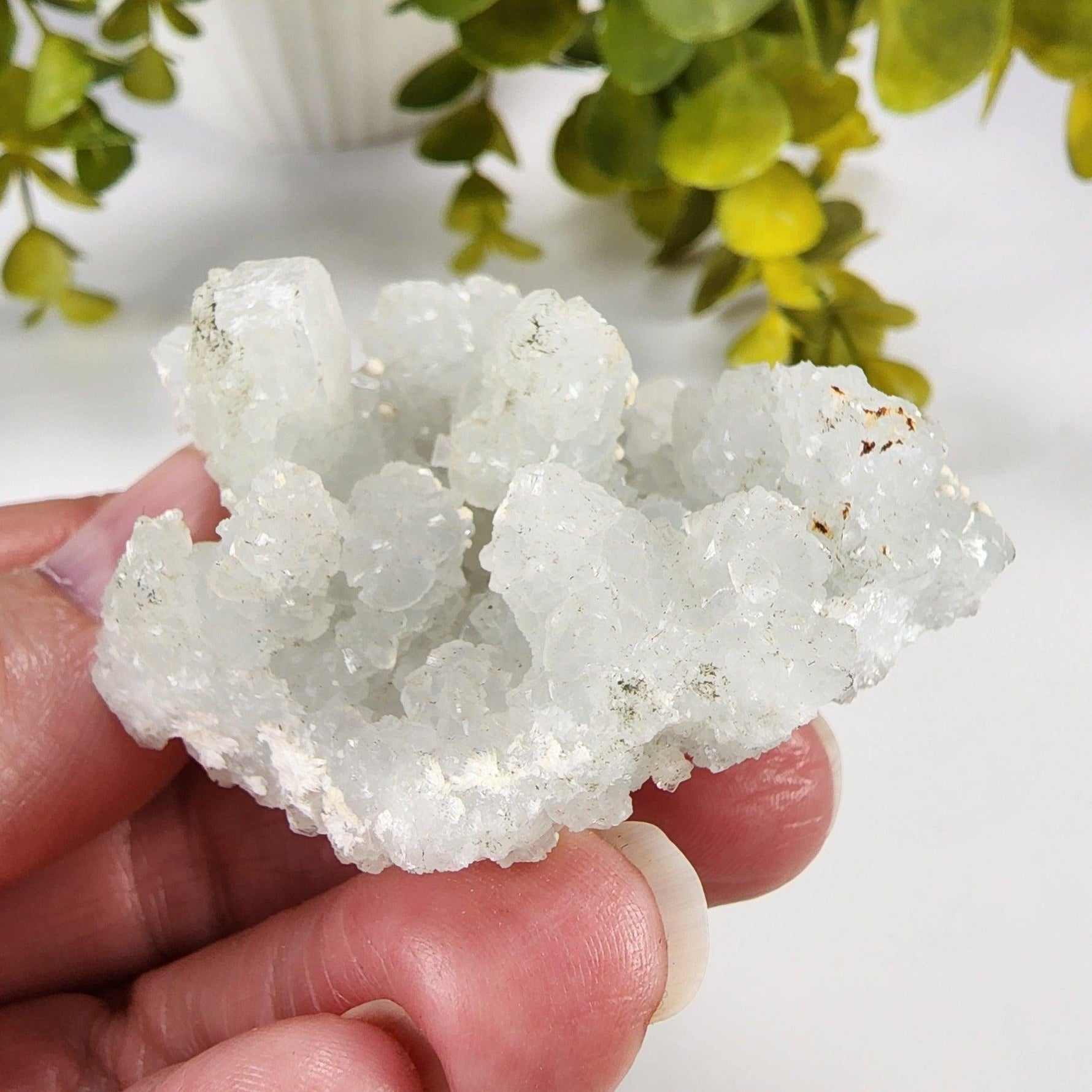Gyrolite on Prehnite Crystal Cluster | 64 grams | Mumbai, India