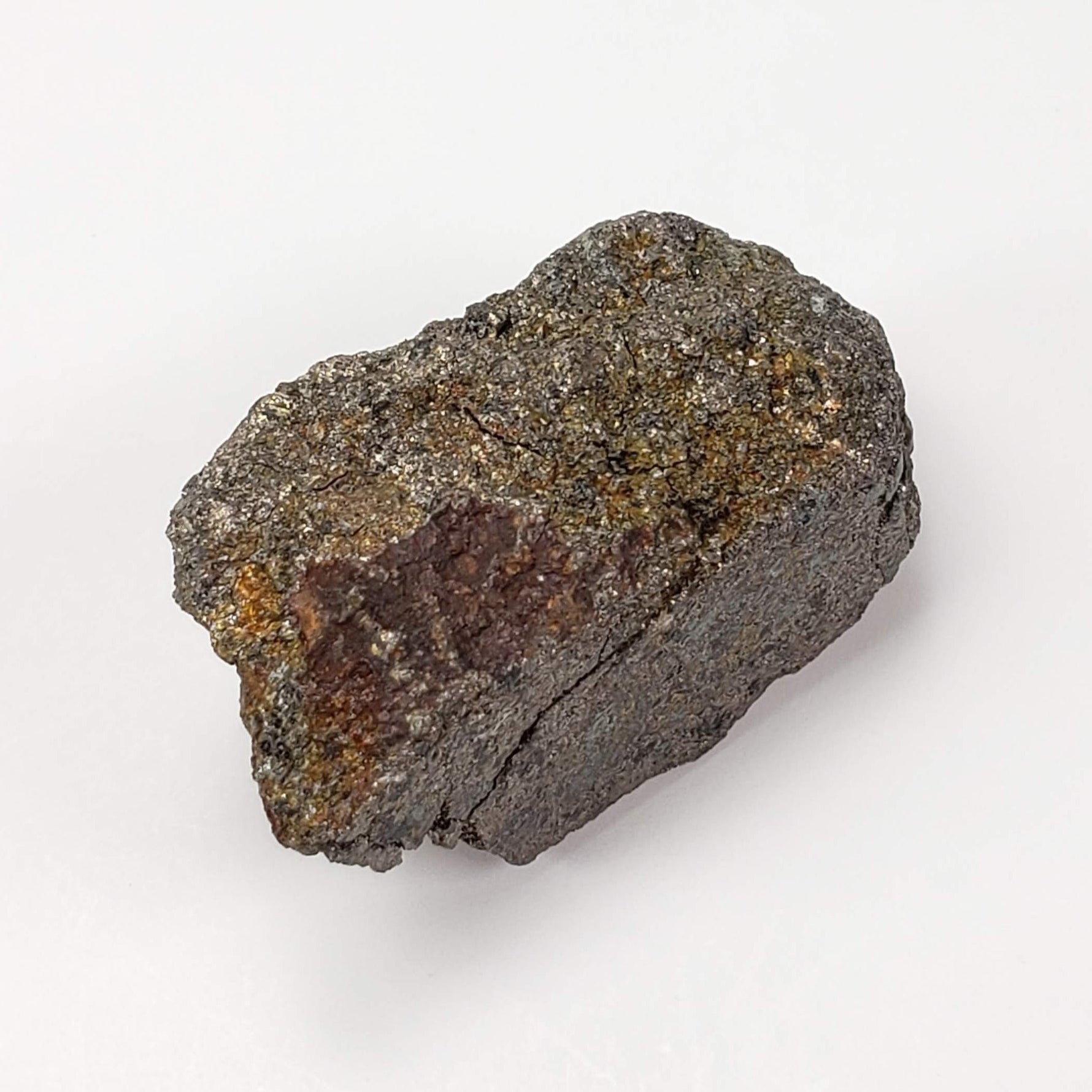  Impact Breccia Part Slice | 13.28 Grams | Metal Rich Impactite | Sudbury Structure, Canada, 