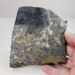  Impact Breccia Slice | 364 Grams | Golden Metal Veining Impactite | Sudbury Structure, Canada | SO24 