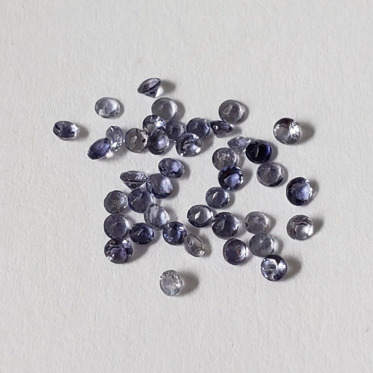  Iolite | Round Cut | Blue Purple | 1.5mm 