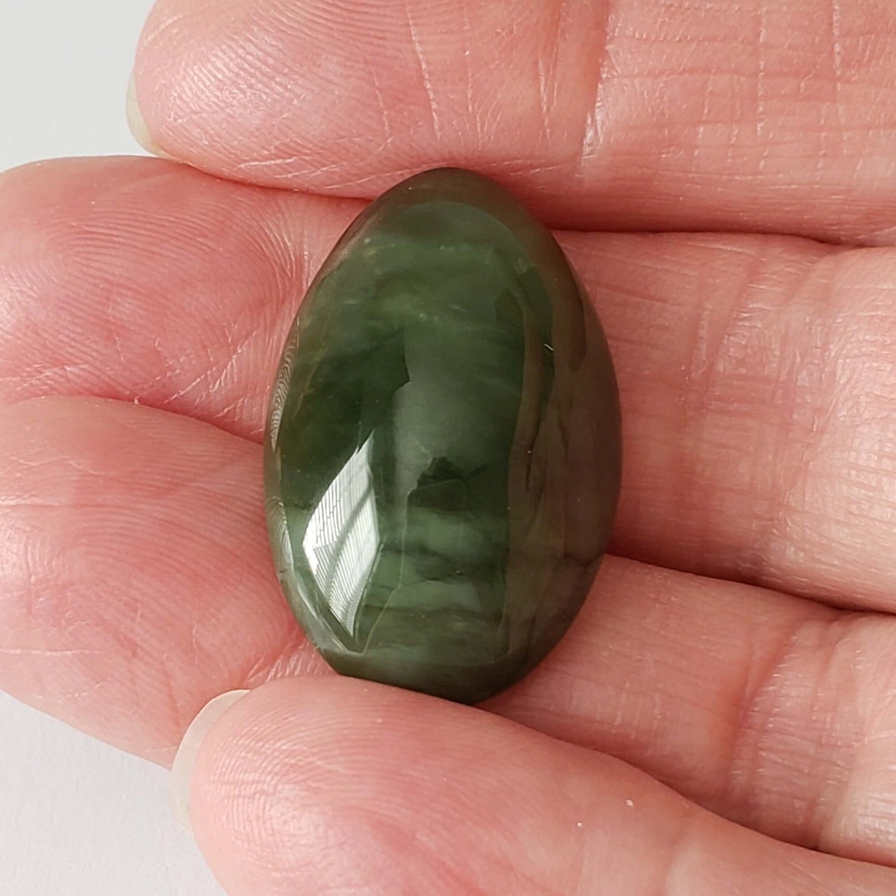  Jade | Oval Cabochon | Green Jade | 30x19 mm 31.55ct | Africa 