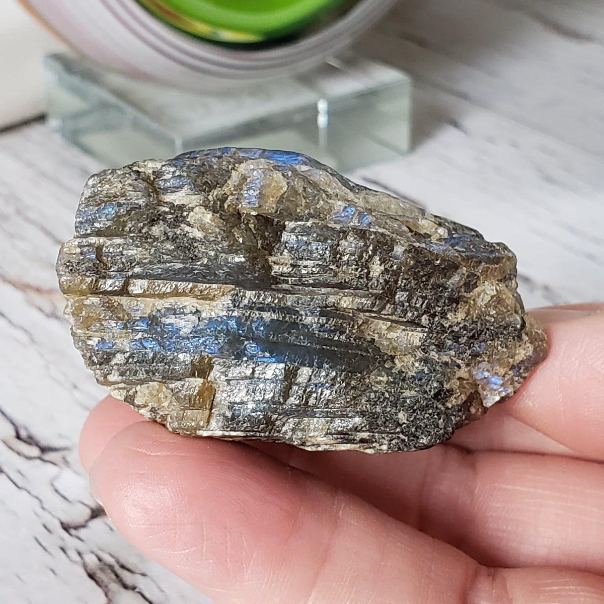 Rough Labradorite | Natural Gray Rainbow | 111.2 gr | Madagascar