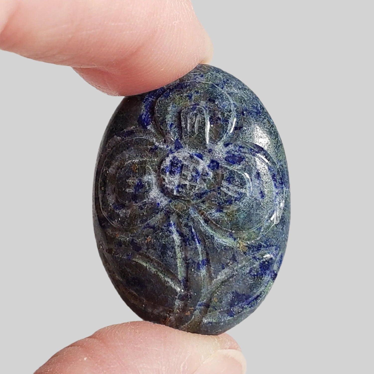  Lapis Lazuli Cabochon 36x26mm 56.06ct from Afghanistan 