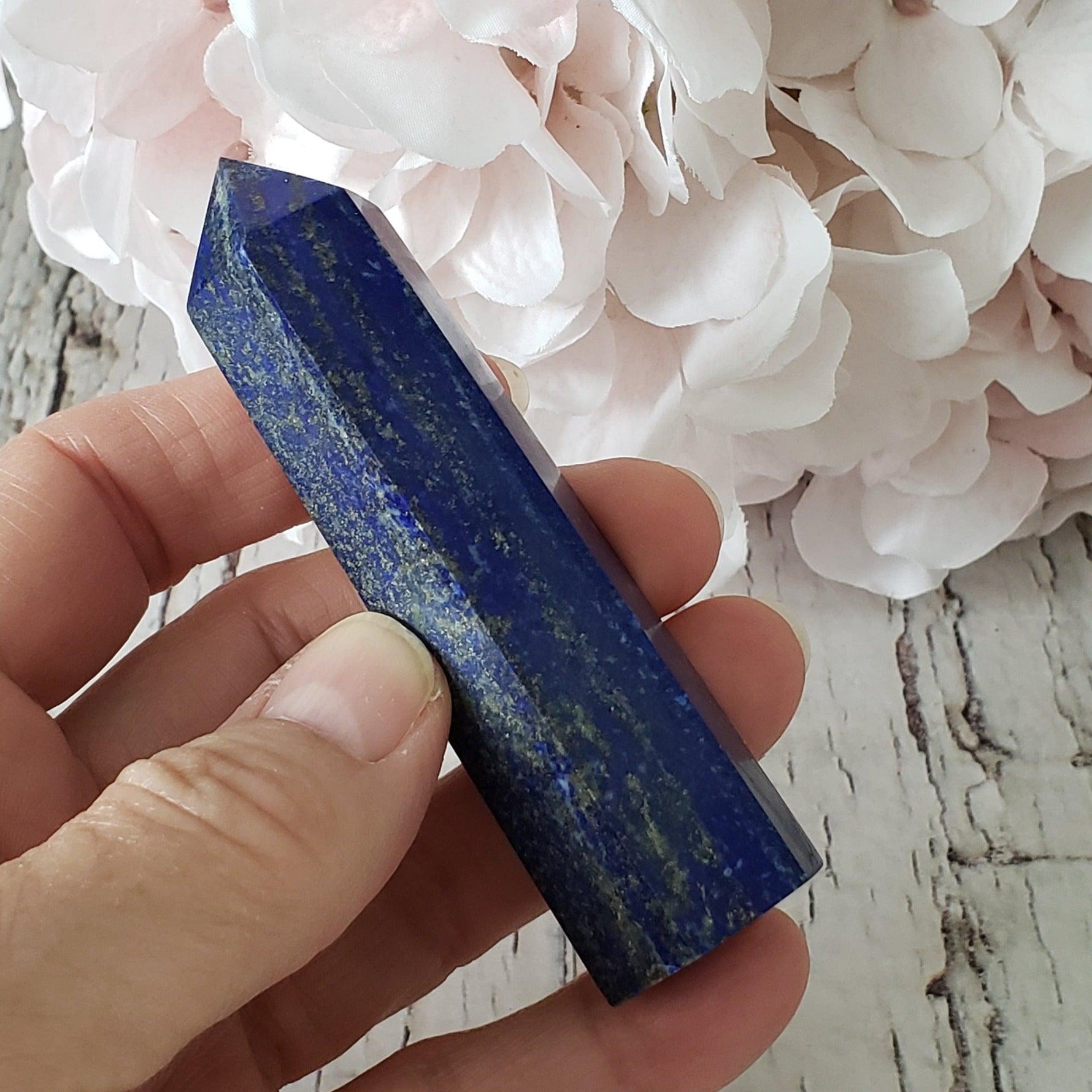  Lapis Lazuli Point 91 mm 96 gr Tower Crystal Point 