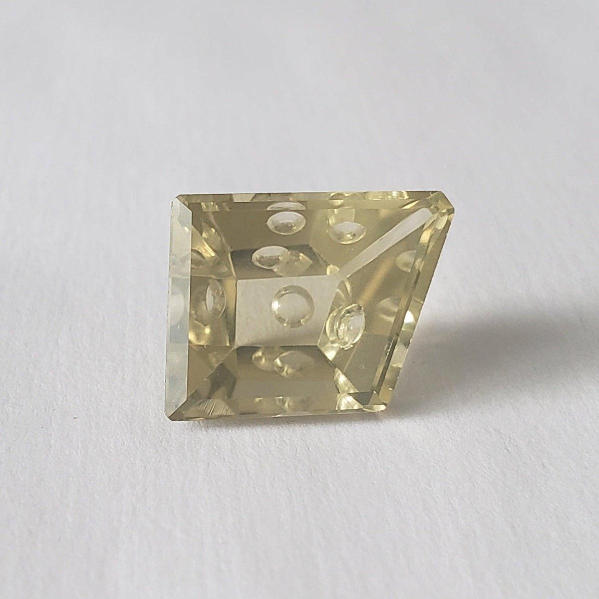  Lemon Citrine | Fancy Laser Cut | Lemon Yellow | 16.3x12.7mm 13.6ct 