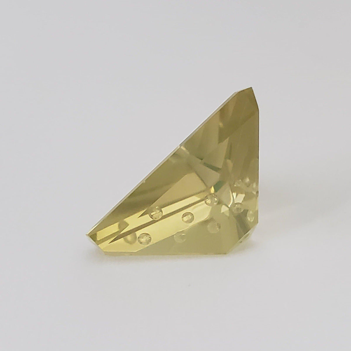  Lemon Citrine | Laser Cut Modified Triangle | Lemon Yellow | 25x19mm 21.2ct 