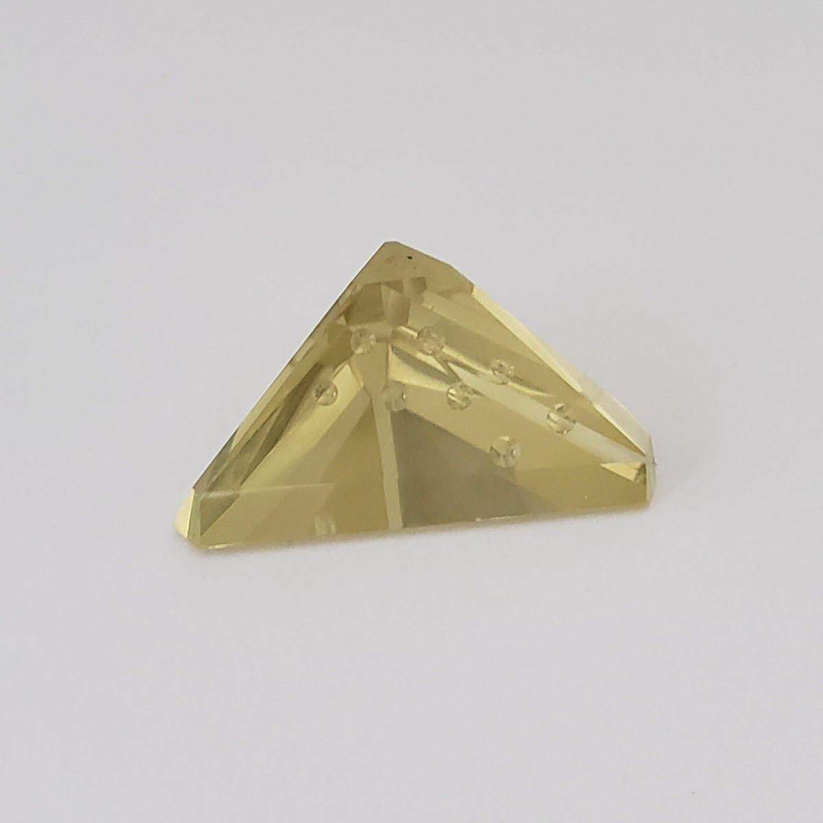  Lemon Citrine | Laser Cut Modified Triangle | Lemon Yellow | 25x19mm 21.2ct 