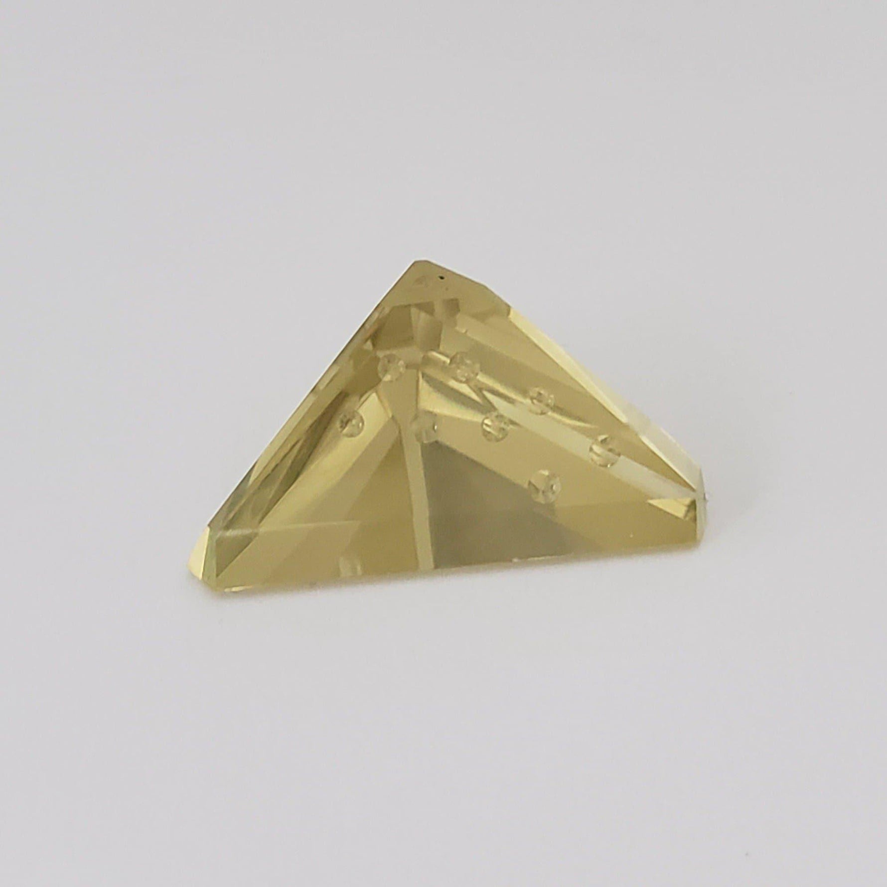 Lemon Citrine | Laser Cut Modified Triangle | Lemon Yellow | 25x19mm 21.2ct