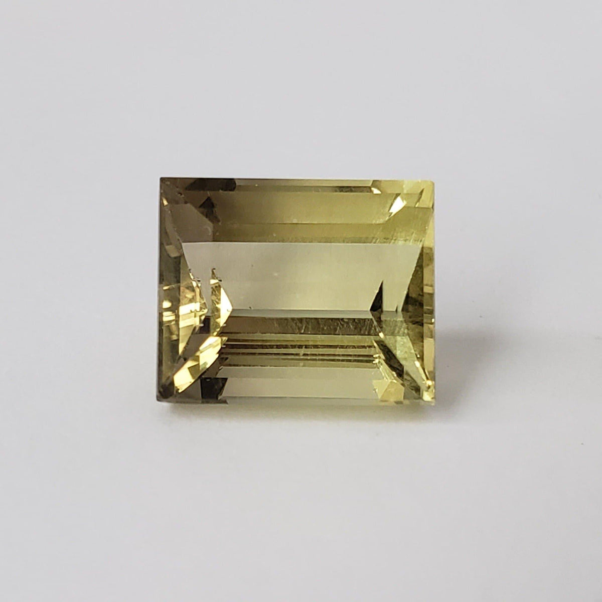 Lemon Quartz | Baguette Cut | Greenish Yellow | 13x11mm 9.88ct