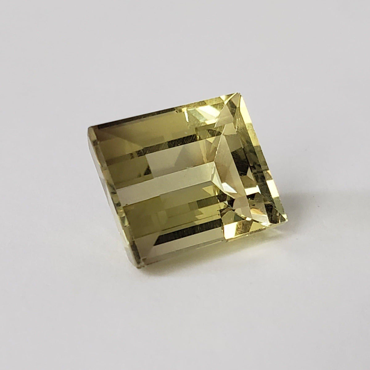 Lemon Quartz | Baguette Cut | Greenish Yellow | 13x11mm 9.88ct