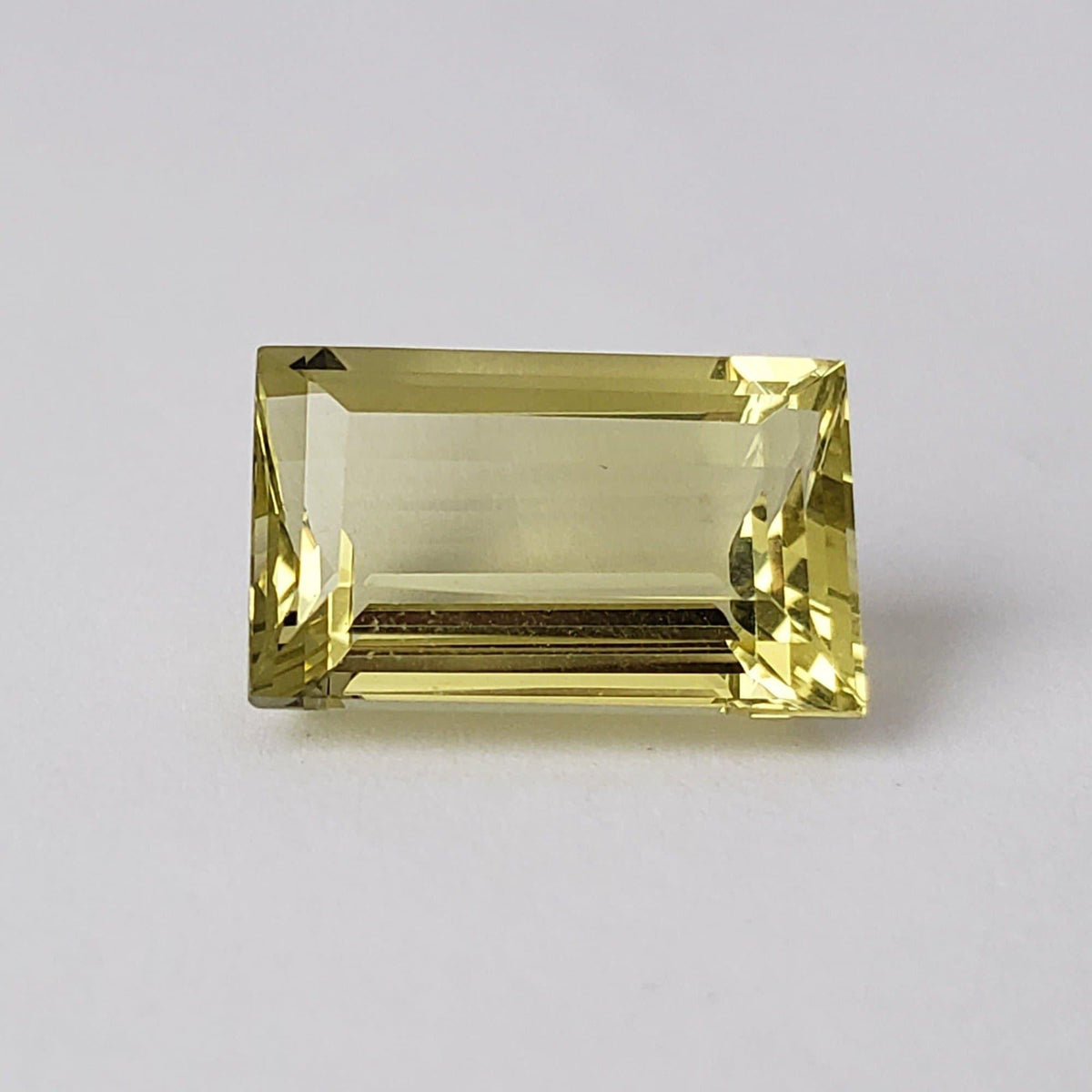 Lemon Quartz | Baguette Cut | Lime Green | 16.7x10.8mm 11.44ct