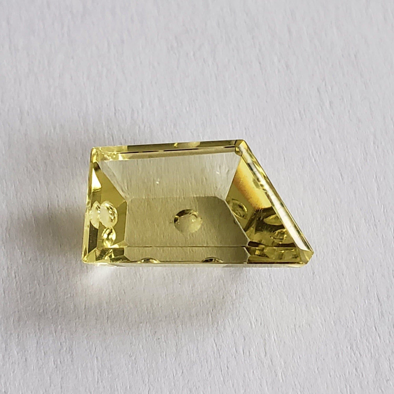 Lemon Quartz | Fancy Laser Cut | Lemon Yellow | 18x11.5mm 9.85ct
