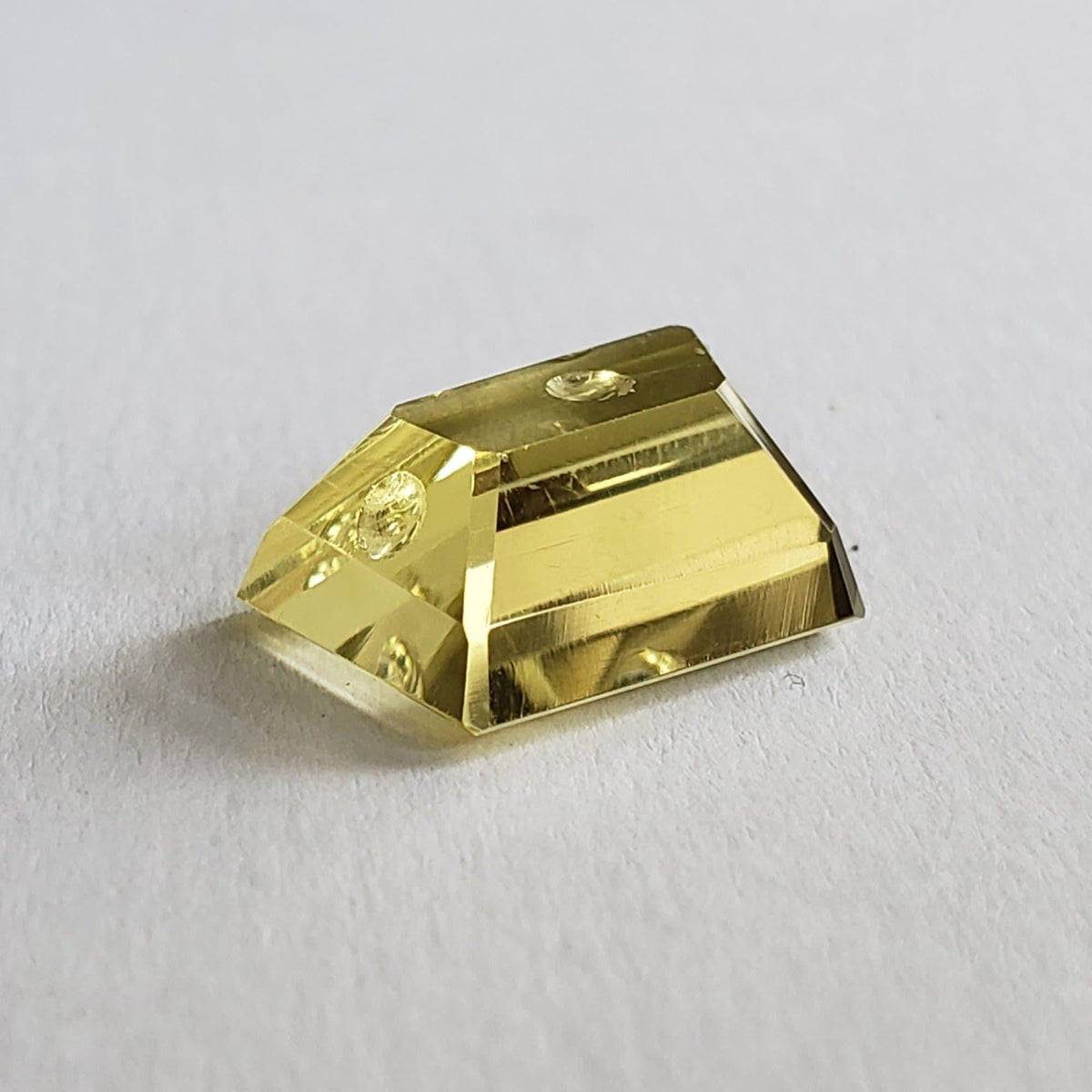  Lemon Quartz | Fancy Laser Cut | Lemon Yellow | 18x11.5mm 9.85ct 