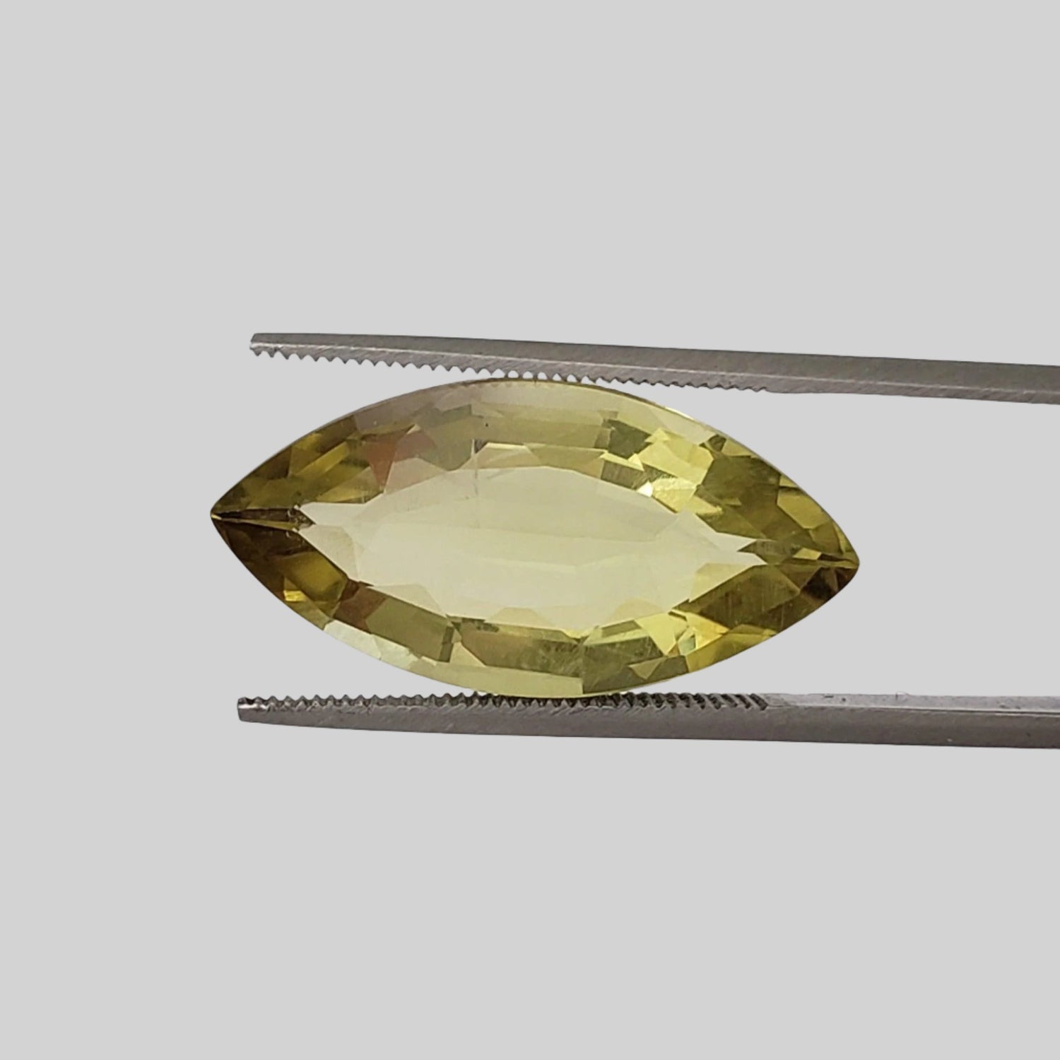  Lemon Quartz | Marquise Cut | Greenish Yellow | 24x12mm 10.6ct 