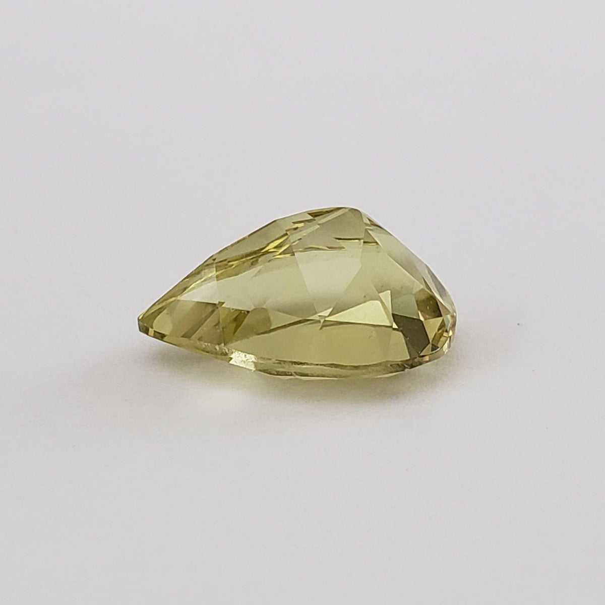  Lemon Quartz | Pear Shape Cut | Greenish Yellow | 16.5x11mm 7.4ct 