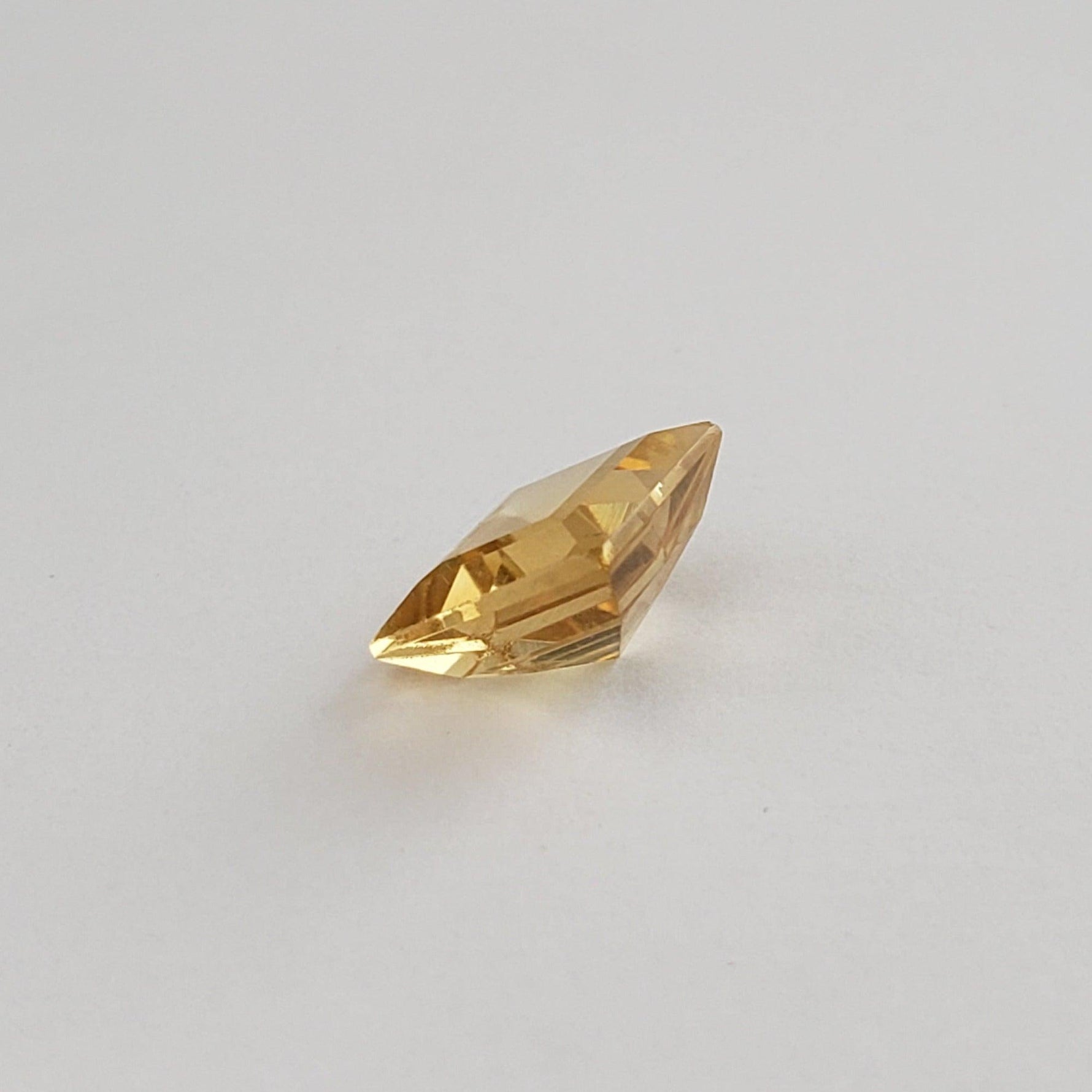 Madeira Citrine | Square Cut | Golden Yellow |  8mm 2.1ct