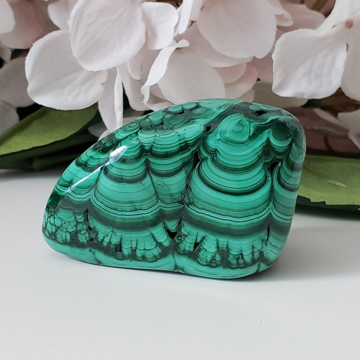 Malachite | Polished Ornamental Stone | 161 Grams | Shaba Copper Belt, Congo