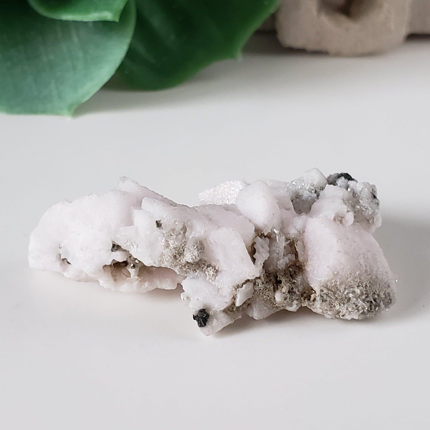 Mangano Calcite with Pyrite Crystal Cluster | 9.83 Grams | Lima, Peru