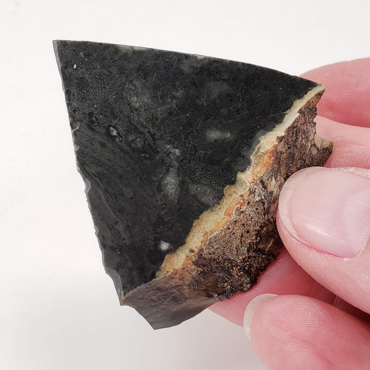 Melt Glass Part-Slice | 28.35 Grams | Impactite | Sudbury Structure, Canada,