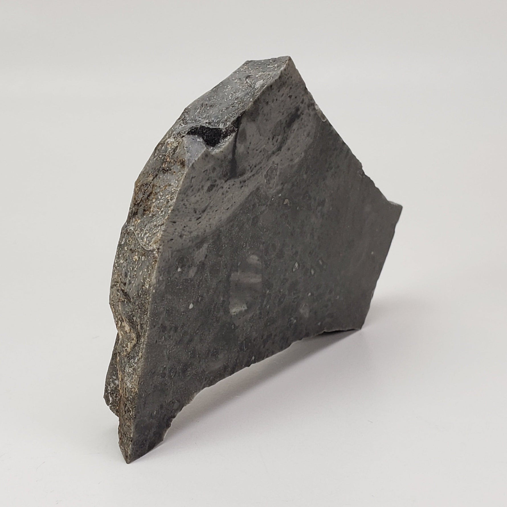 Melt Glass Part-Slice | 85.59 Grams | Impactite | Sudbury Structure, Canada,