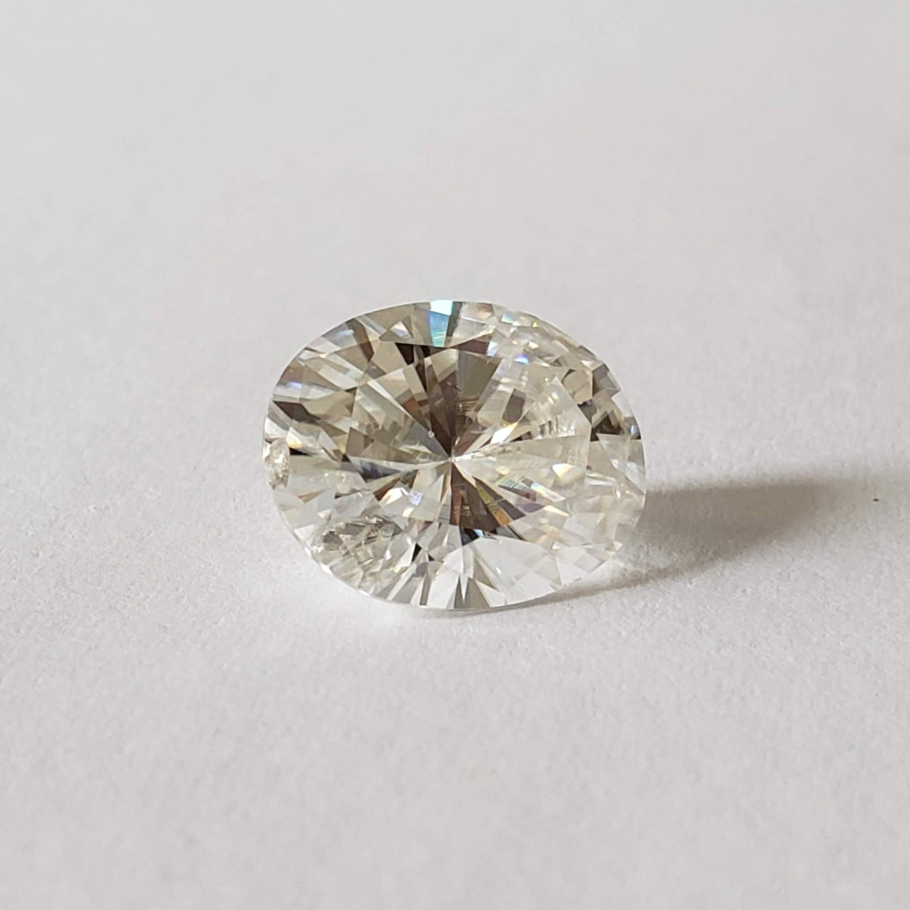  Loose White Moissanite Oval Cut 11x9mm 