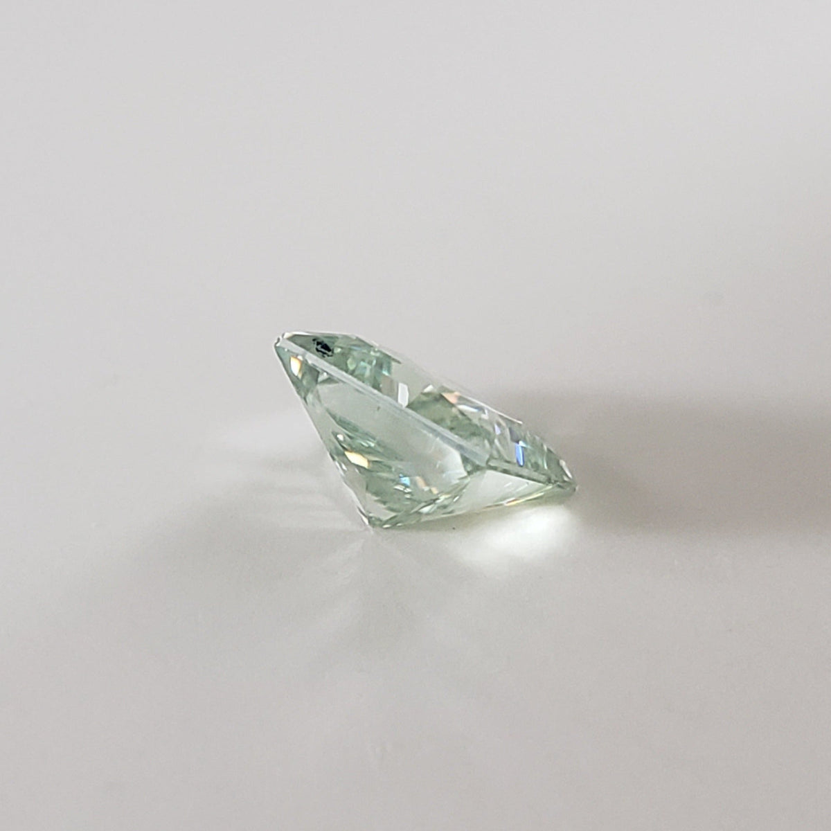  Moissanite | Princess Cut | Bright Green | 6.5mm 