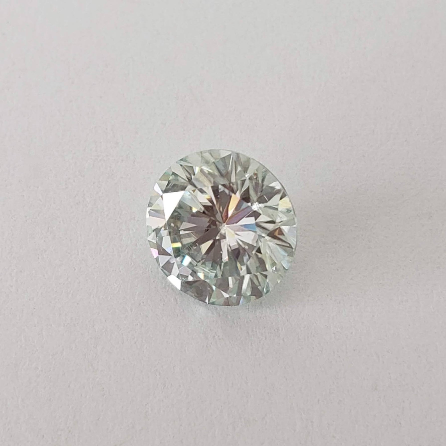 Moissanite | Round Diamond Cut | Pale Blue | 7.5mm