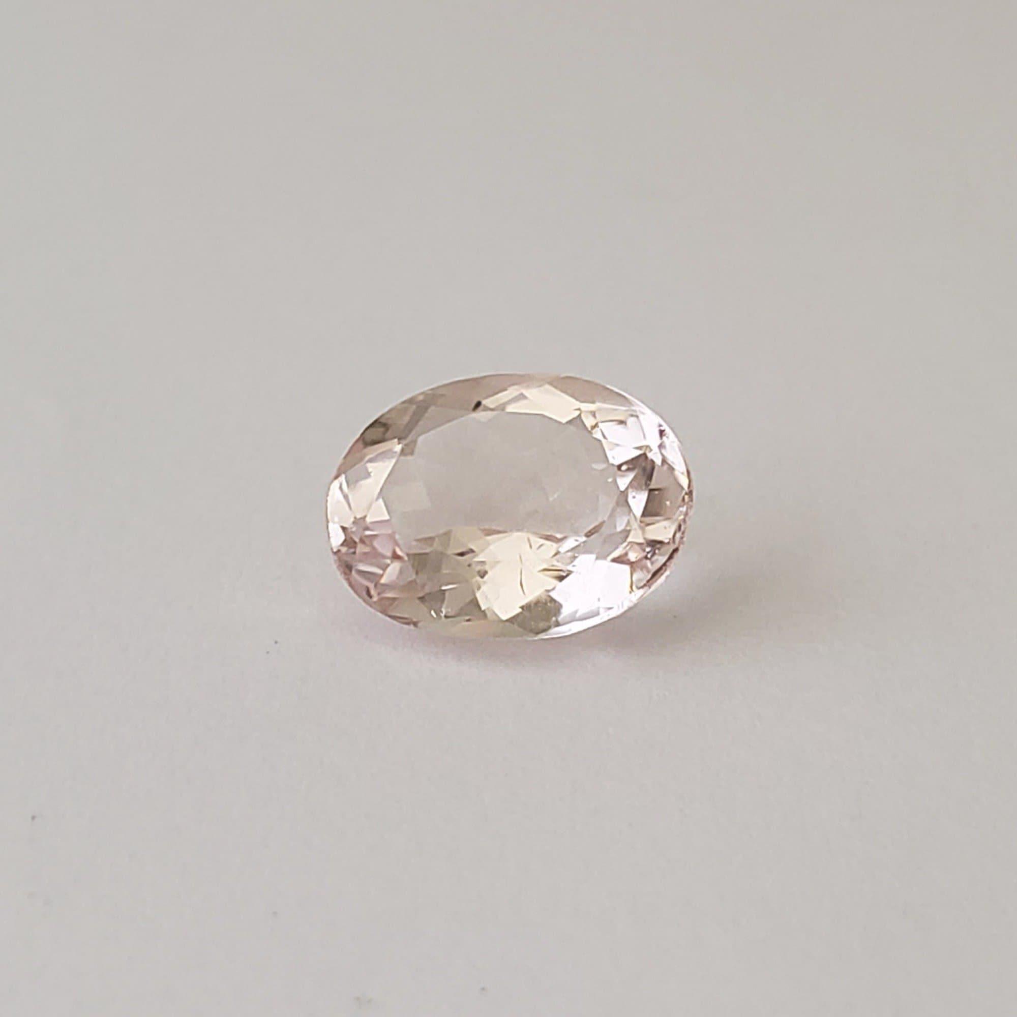 Natural Morganite Oval Cut 6X4 MM, Orangy Pink Beryl, Loose Half Carat Faceted 2024 Top Quality Morganite, Genuine Calibratedted Morganite