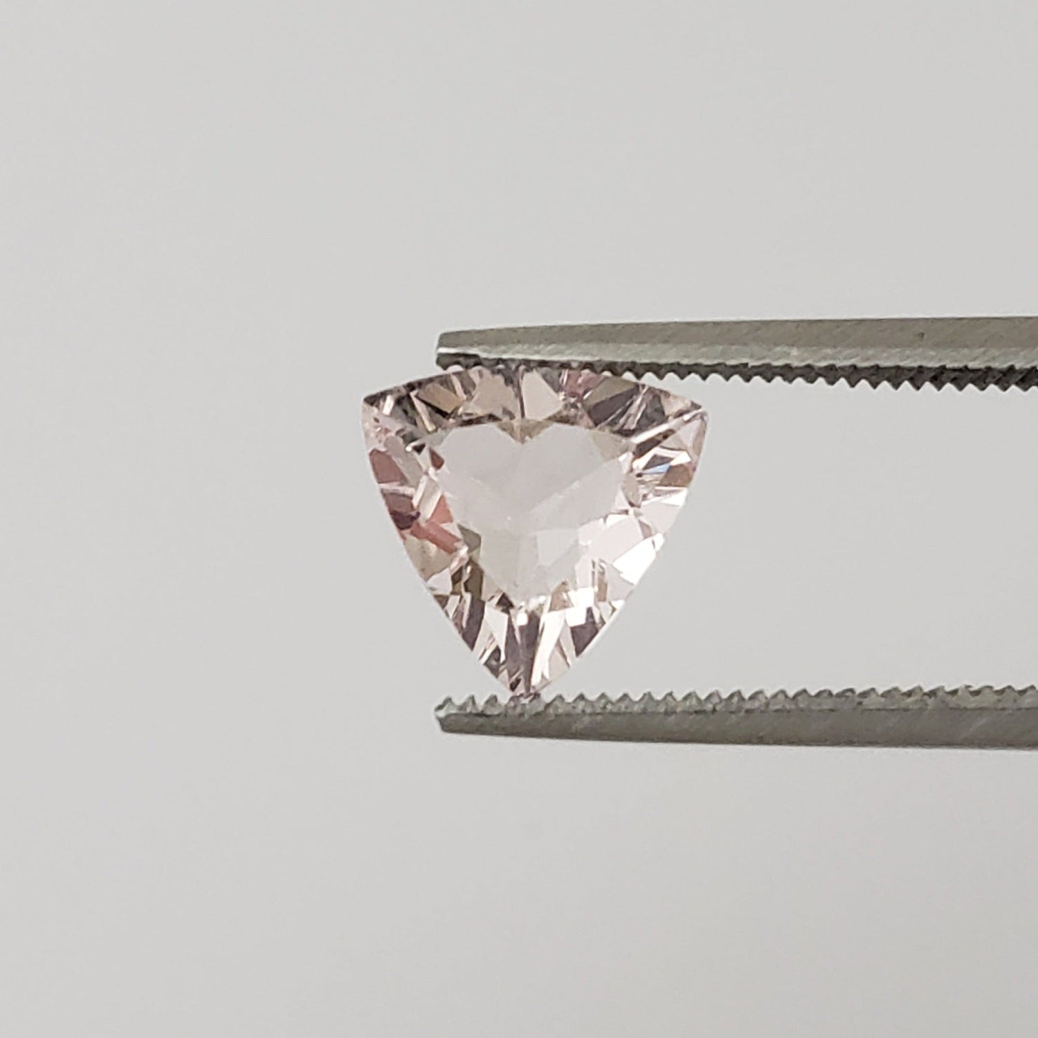  Morganite | Pink Beryl | Trilliant Cut | 8mm 1.1ct | Brazil 