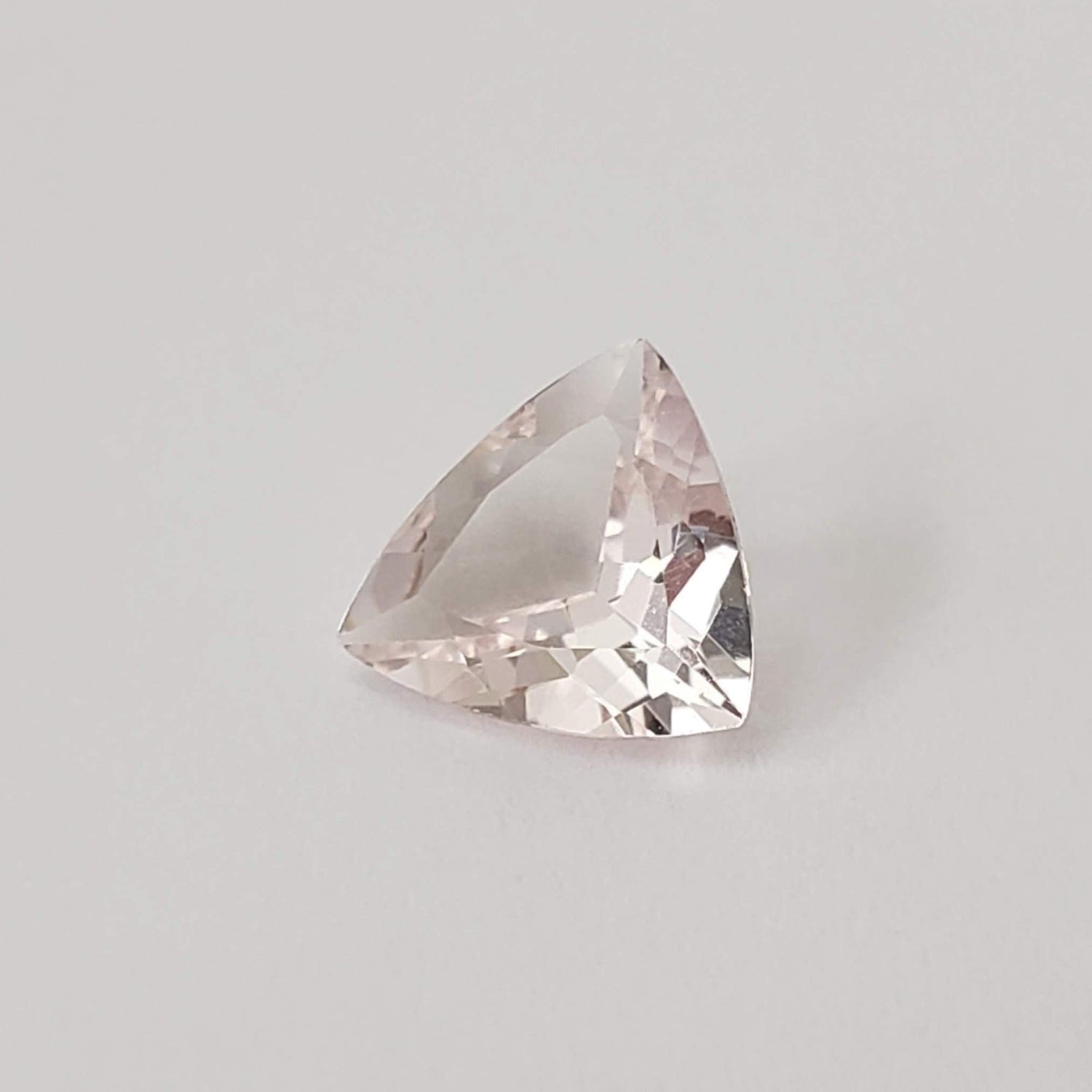  Morganite | Pink Beryl | Trilliant Cut | 8mm 1.1ct | Brazil 