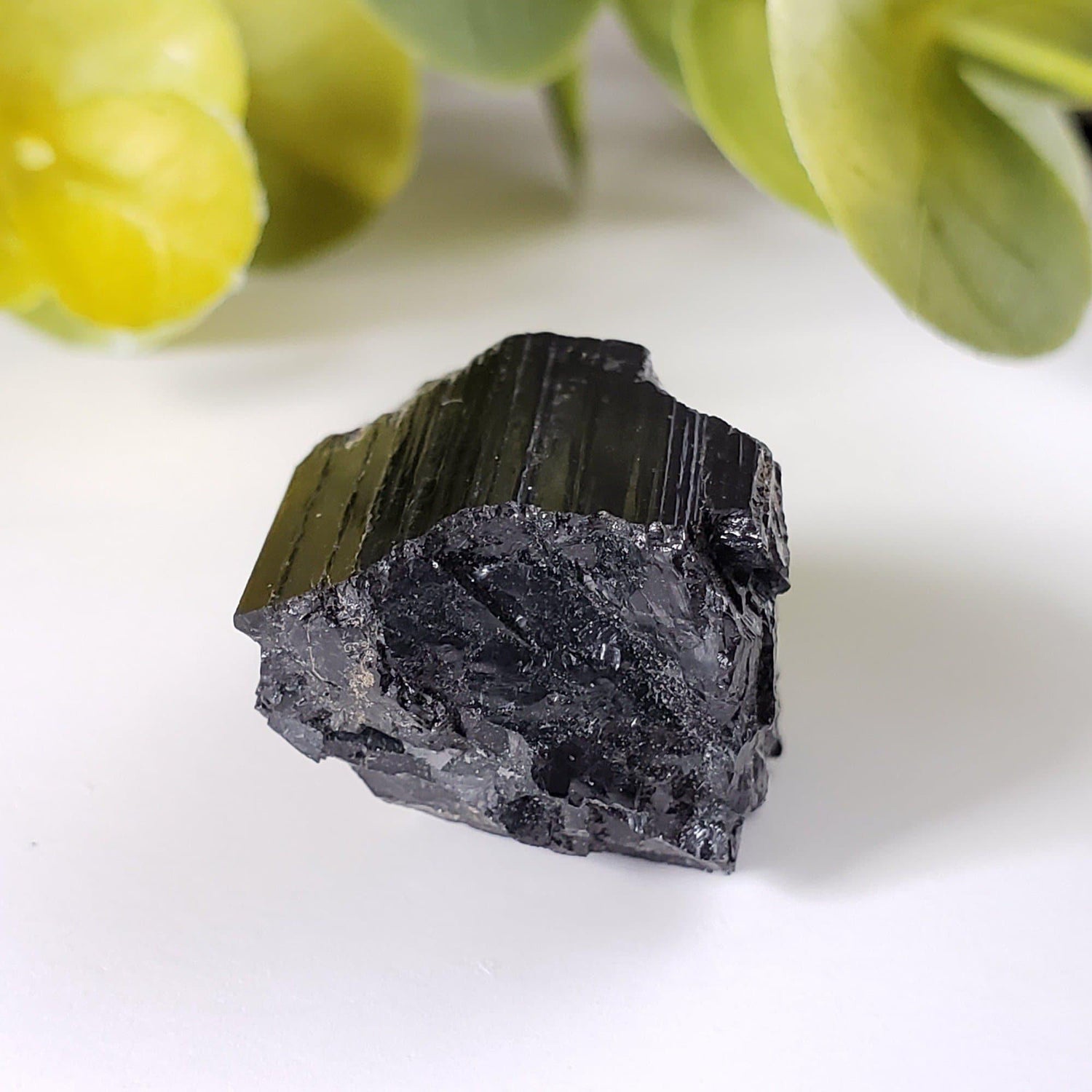 Natural Black Tourmaline Crystal | Raw Black Schorl | 14.2 grams | Pakistan