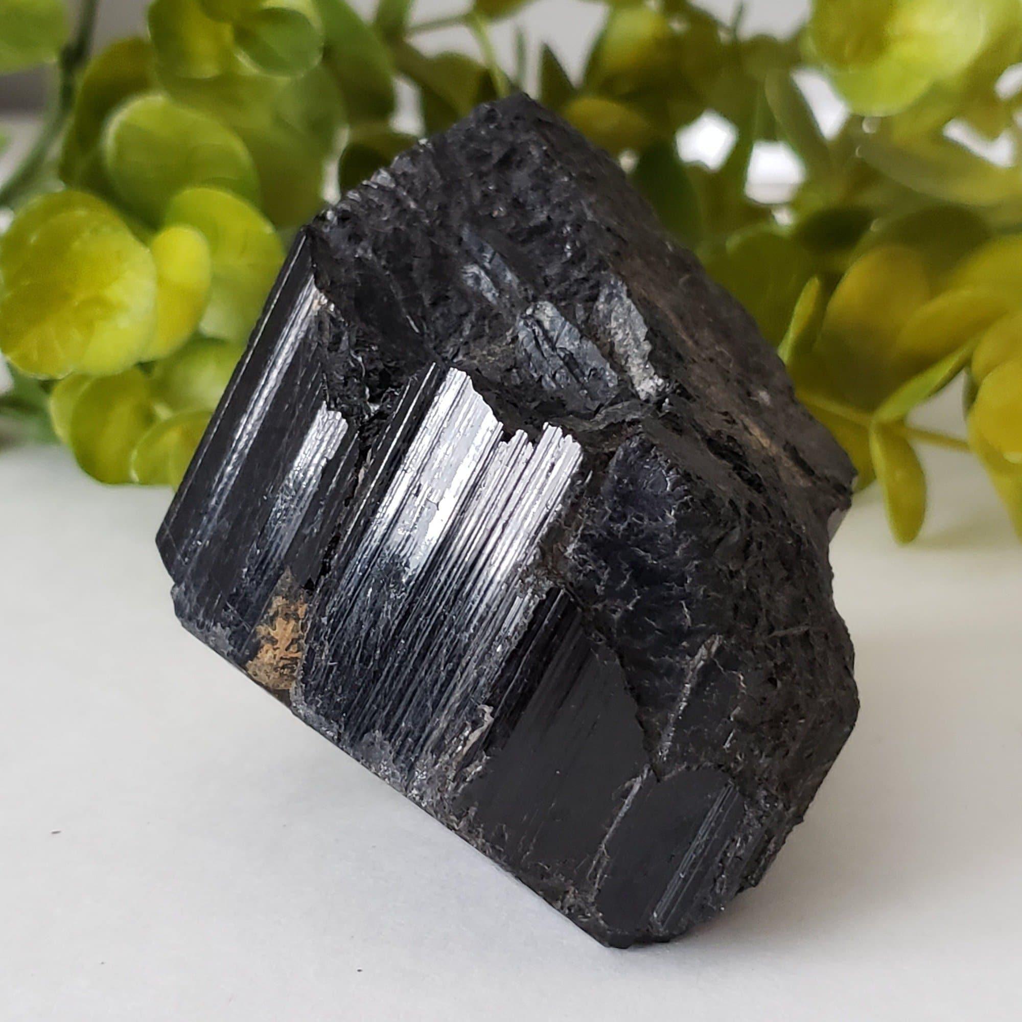 Natural 69 gm Black Tourmaline top Crystal with Feldspar Measurements 65*36*35 mm, Raw Tourmaline Crystal, Pakistan