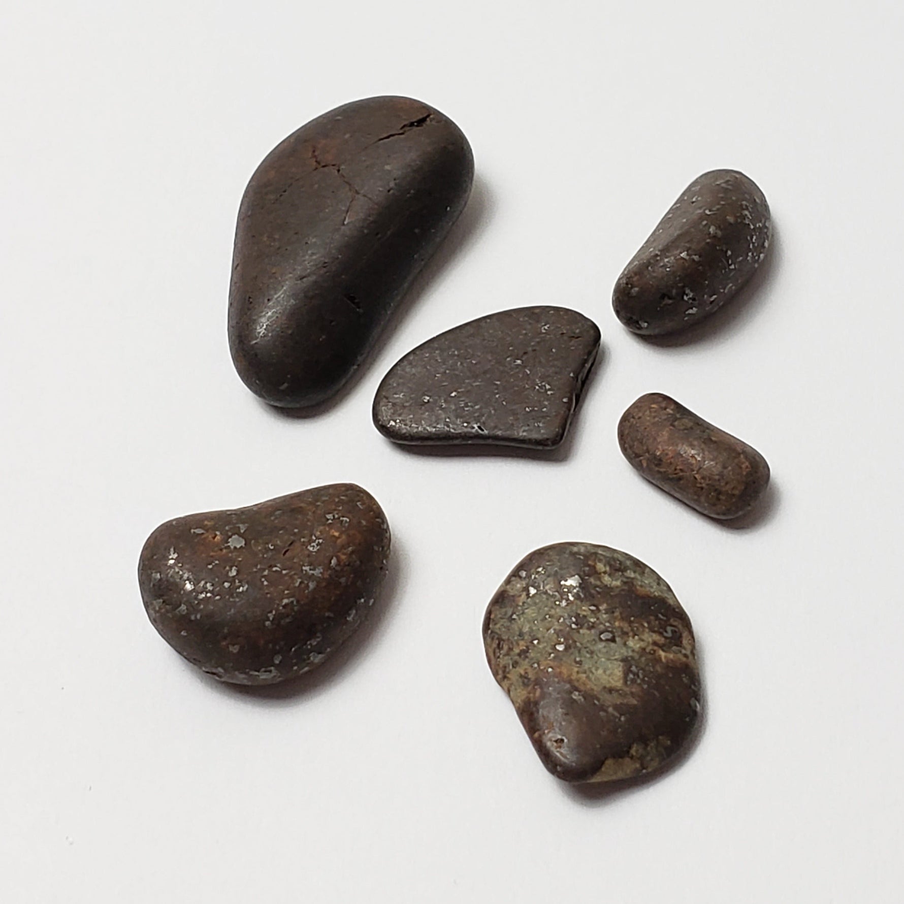  Northwest Africa NWA Meteorite 6 Piece Lot | 6.4 Grams | Tumbled Individuals | Sahara 