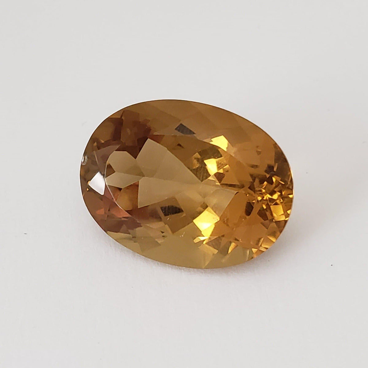  Olive Quartz | Oval Cut | Golden | 20x15mm 