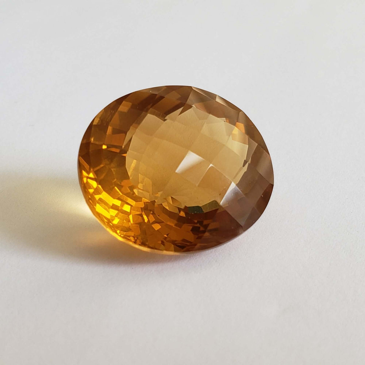  Olive Quartz | Oval Cut | Golden | 28x25mm 