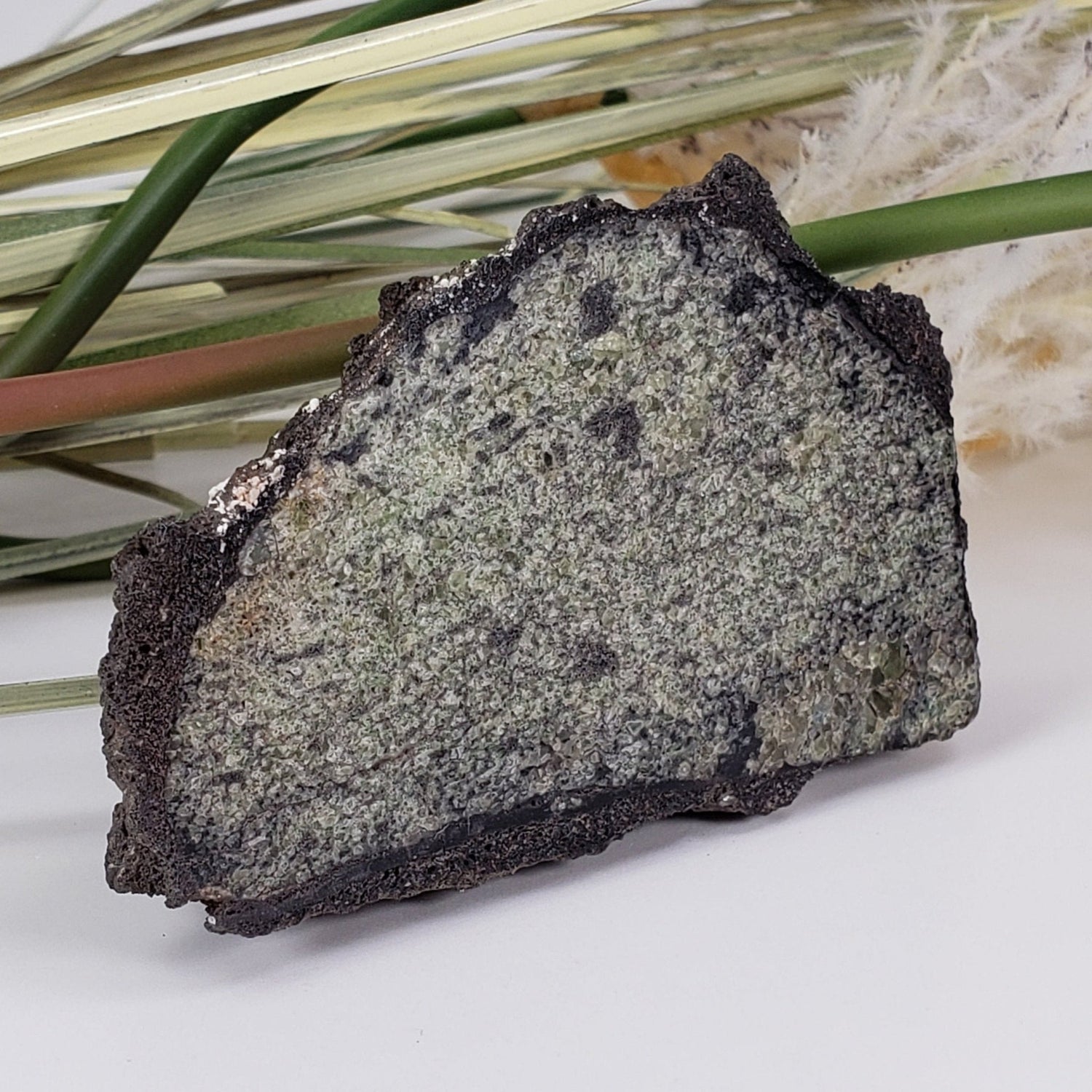 Olivine Volcanic Bomb | Lava Coated Crystal | 90 gr | Mortlake Victoria, Australia